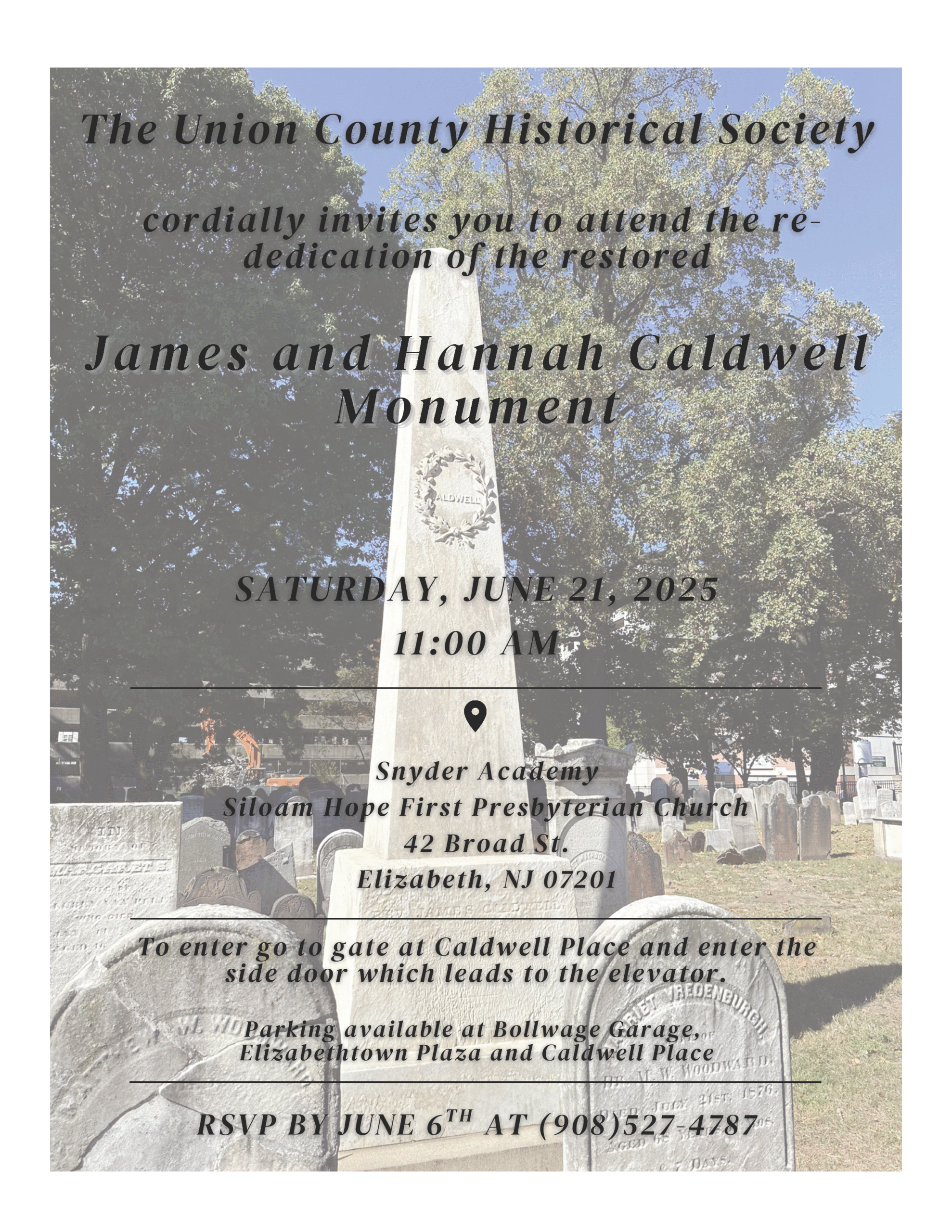 Caldwell Monument Invite