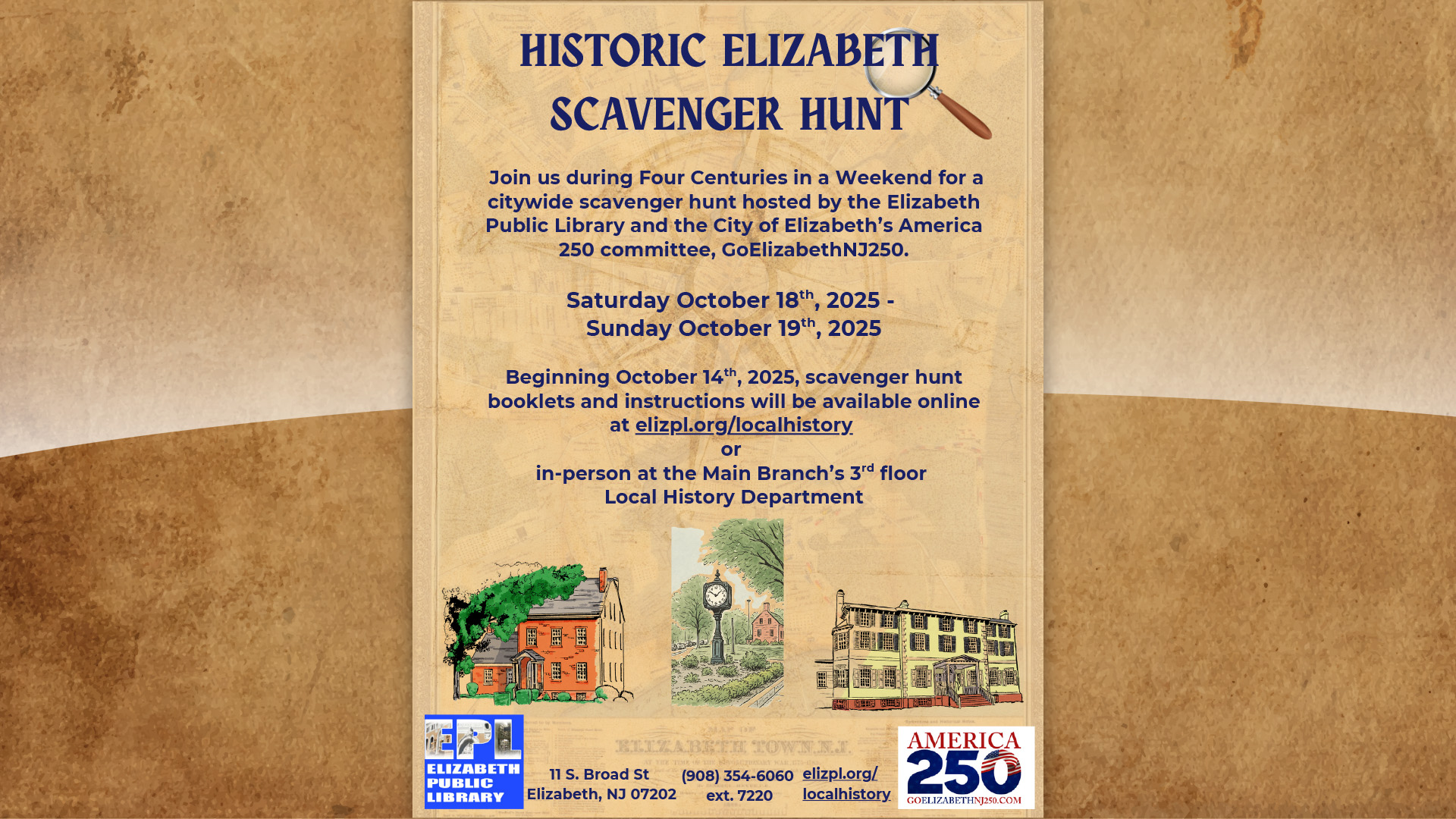 Citywide scavenger hunt for Elizabeth’s 250th celebration