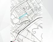 Map showing Butler Street in Elizabeth, New Jersey, near the former site of Union College’s Elizabeth Urban Education Center