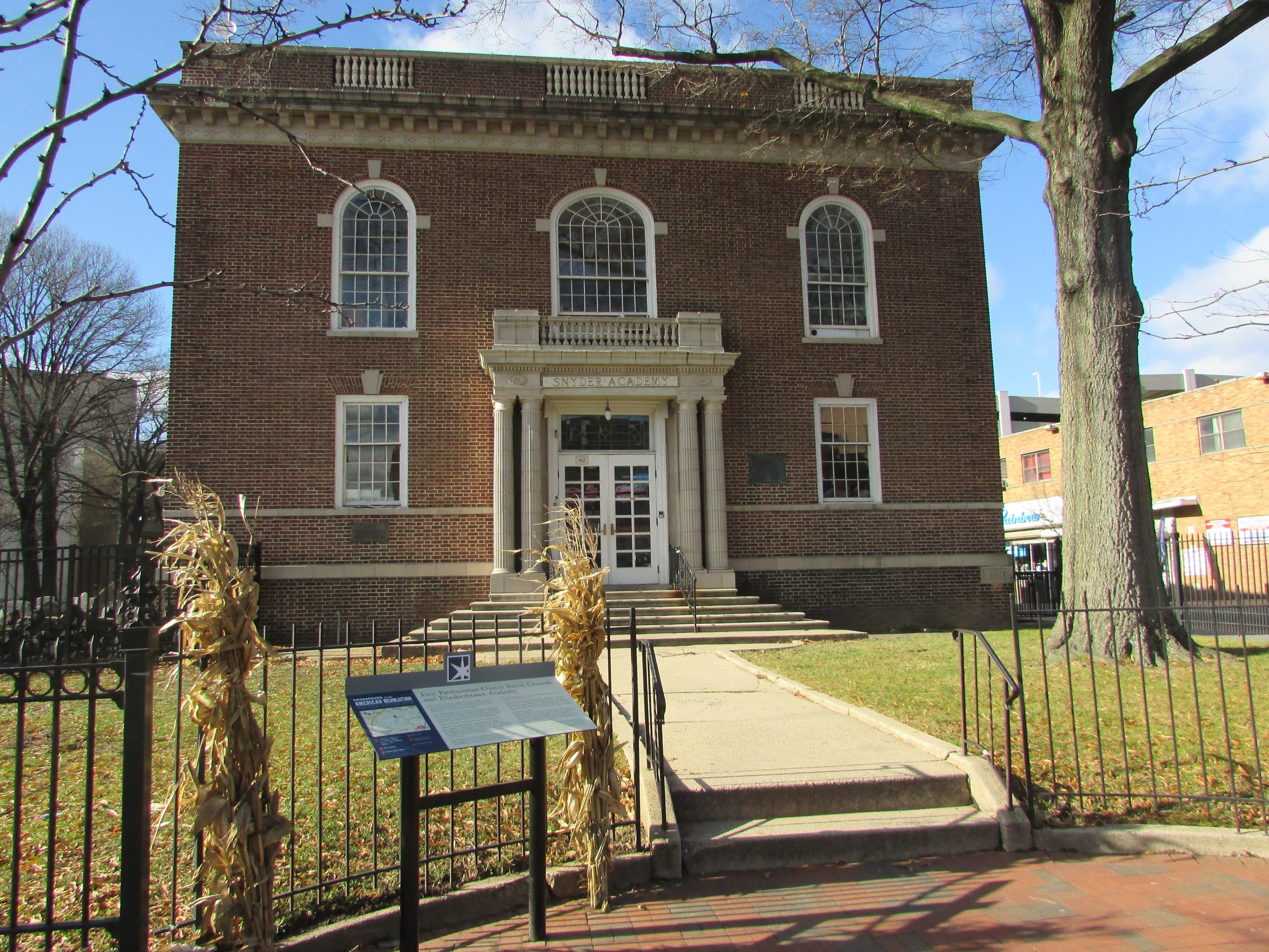 Historic Snyder Academy campus on Broad Street in Elizabeth, New Jersey