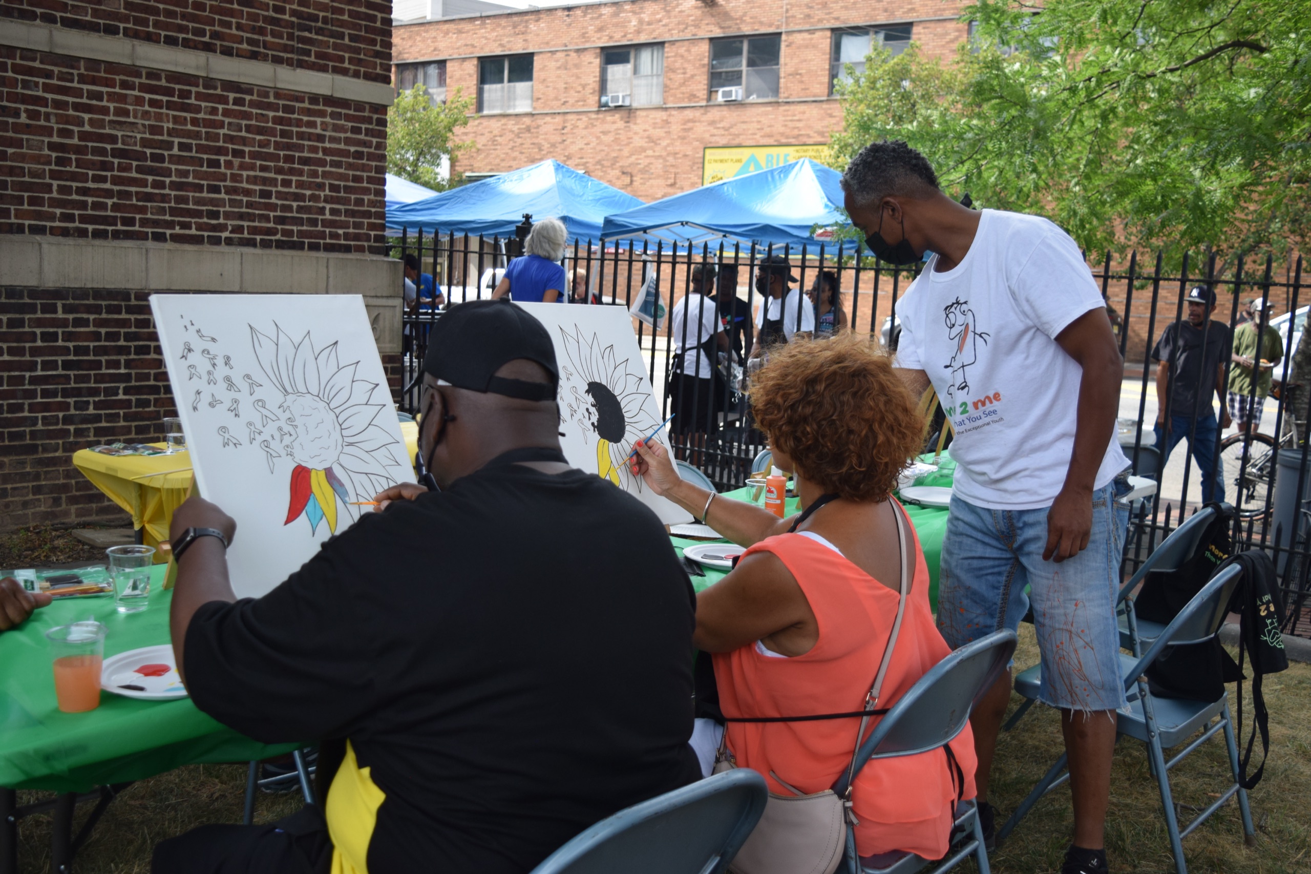 Participants create art during Hope Is Loud at Snyder Academy in 2022.